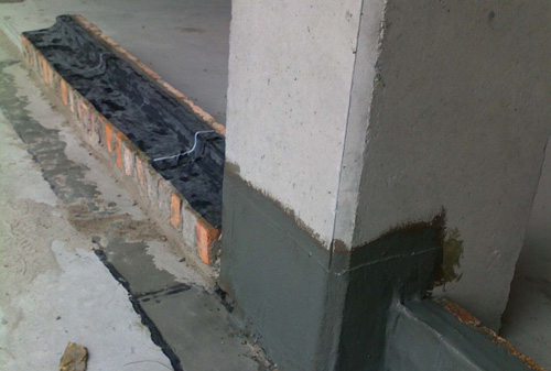 DPC and Concealed Turnup Waterproofing
