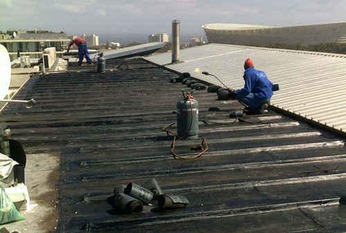 Existing Roof Reinforced and Rewaterproofed