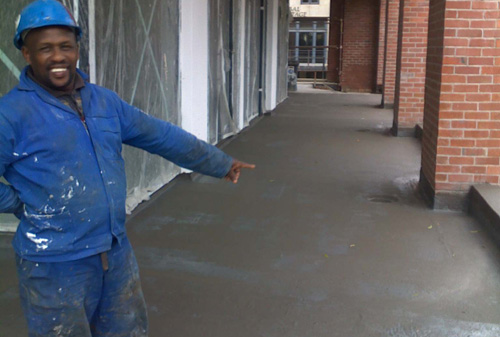 Waterproofed Terrace Ready for Tiling